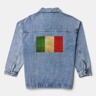 Chaqueta Vaquera Mujeres de Grunge de la bandera italiana