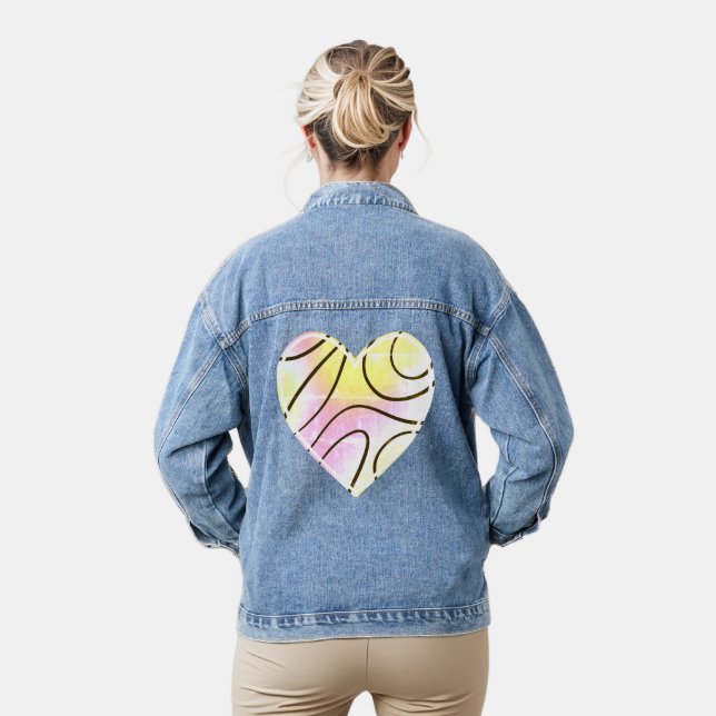 Chaqueta Vaquera Mujeres del corazón retro (Modelo)