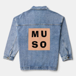 Chaqueta Vaquera Música Muso Moderna y Elegante Enseñanza de Amante