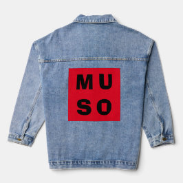 Chaqueta Vaquera Músico Minimalista de Guay rojo