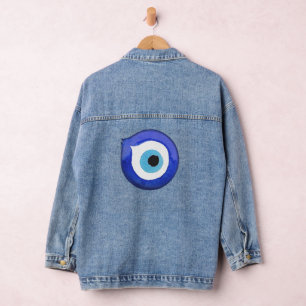 Chaqueta Vaquera Mystical Evil Eye Denim Jacket