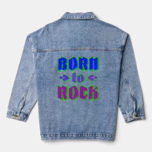 Chaqueta Vaquera Nacido en el rock, música rock