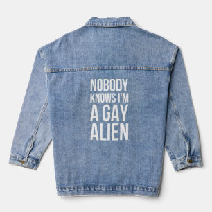 Chaqueta Vaquera Nadie sabe que soy un extranjero gay - extranjeros