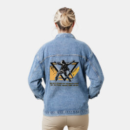 Chaqueta Vaquera Naranja de Hip Vibes Denim Jacket