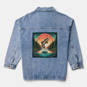 Chaqueta Vaquera Naturaleza de trucha del exterior