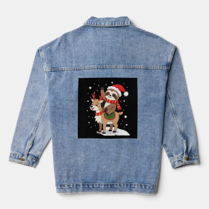 Chaqueta Vaquera Navidad de Perezoso de Alpaca (2)