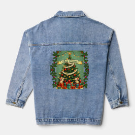 Chaqueta Vaquera Navidad Victoriana Ratones Felices Rojo Verde Aceb