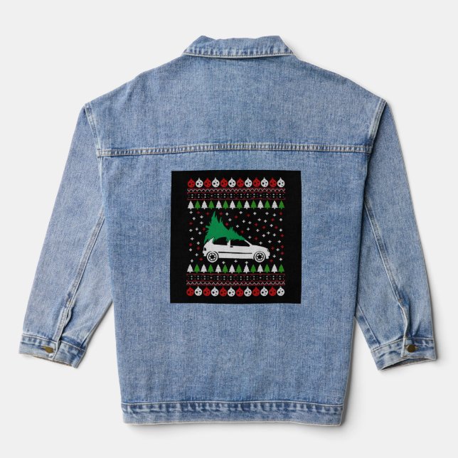 Chaqueta Vaquera Navidades de coches (Reverso )