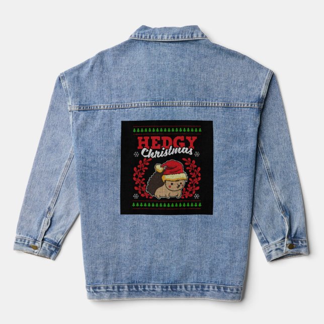 Chaqueta Vaquera Navidades de edgehog Navidades feos regalo de Navi (Reverso )