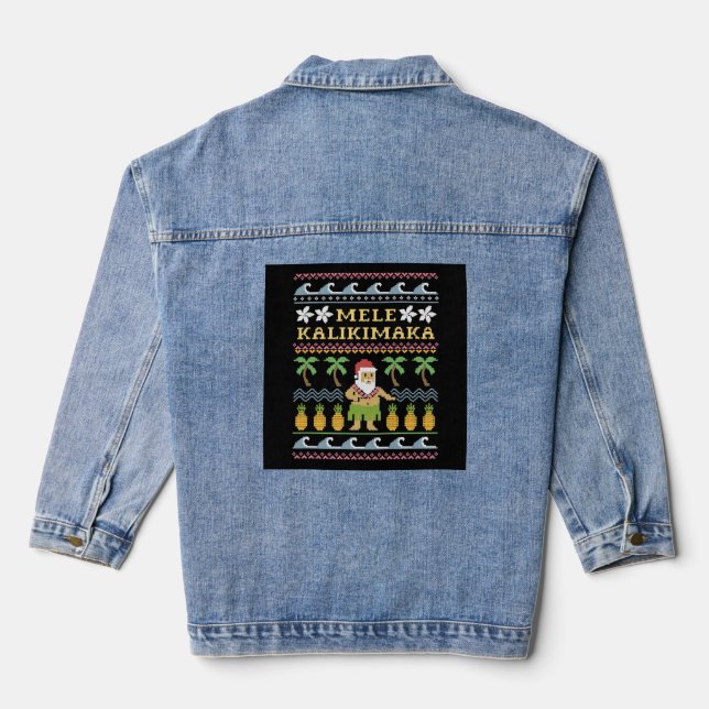Chaqueta Vaquera Navidades de Mele Kalikimaka (Reverso )