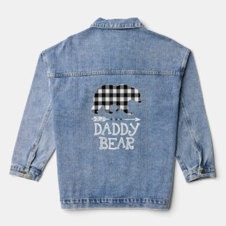 Chaqueta Vaquera Navidades De Oso De Papi De Búfalo Blanco Y Negro