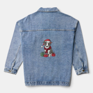 Chaqueta Vaquera Navidades De Perro De Toro Terrier De Los Estados