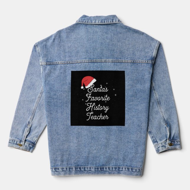 Chaqueta Vaquera Navidades de profesores de historia (Reverso )
