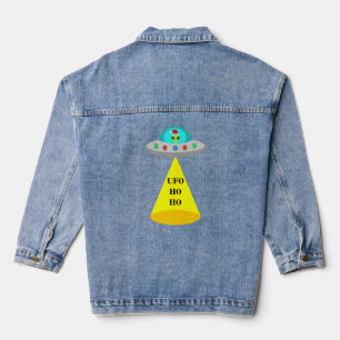 Chaqueta Vaquera Navidades de UFO Ho Ho Alien volador