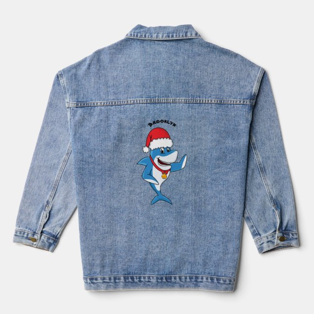 Chaqueta Vaquera Navidades divertidos ilustracion personalizado de  (Reverso )