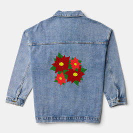 Chaqueta Vaquera Navidades Poinsettias