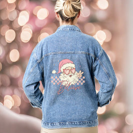 Chaqueta Vaquera Navidades Retro Santa Rosa creen que Denim Jacket
