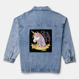 CHAQUETA VAQUERA NAVIDADES UNICORN DENIM JEAN JACKET