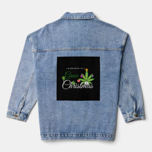 Chaqueta Vaquera Navidades verdes Weed Shirt