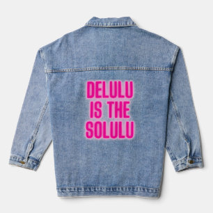 Chaqueta Vaquera Neon Delulu rosa caliente es el Solulu