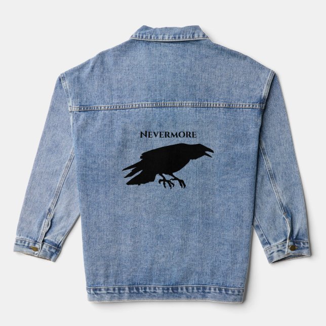 Chaqueta Vaquera Nevermore Raven (Reverso )
