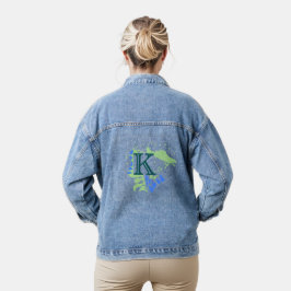 Chaqueta Vaquera Nido de pájaro - Letra inicial personalizada K ver