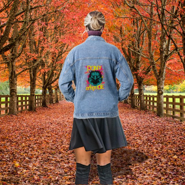 Chaqueta Vaquera No atrapen actitud - Sarcástico (Subido por el creador)