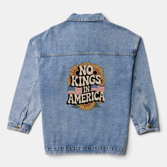Chaqueta Vaquera No Kings in America (Reverso )