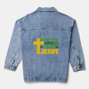 Chaqueta Vaquera No necesito suerte, tengo a Jesús