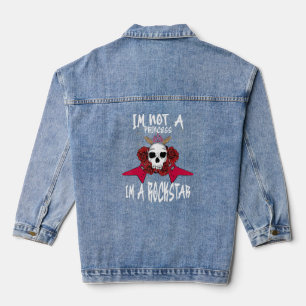 Chaqueta Vaquera No soy una princesa, soy un Punk de guitarra Rocks