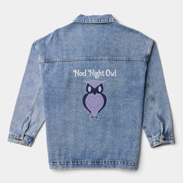 Chaqueta Vaquera Noel Night Owl - Acogedora Fashion Winter (Reverso )