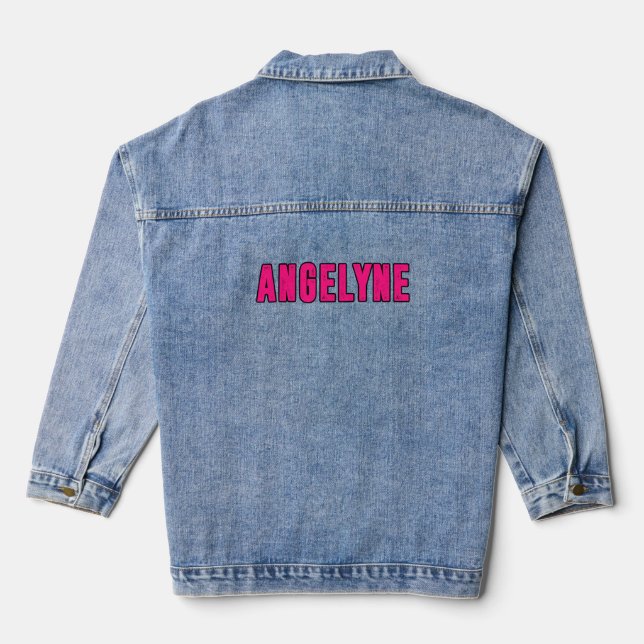Chaqueta Vaquera Nombre de Angelyne (Reverso )