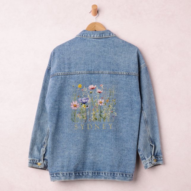 Chaqueta Vaquera Nombre personalizado de flor silvestre (Hangar)