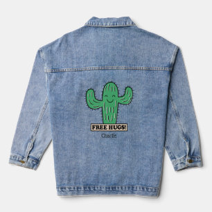 Chaqueta Vaquera Nombre personalizado de Free Cactus Hugs