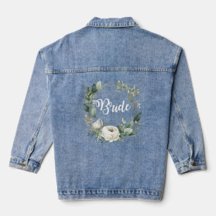 Chaqueta Vaquera Novia acuarela floral chic