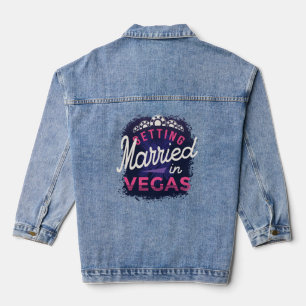 Chaqueta Vaquera Novia casándose en Vegas