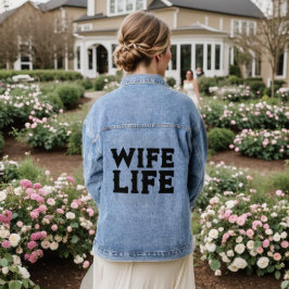 CHAQUETA VAQUERA NOVIA DE LA VIDA DE LA MUJER DENIM JACKET