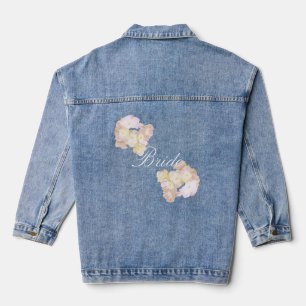 Chaqueta Vaquera Novia Floral Bonita