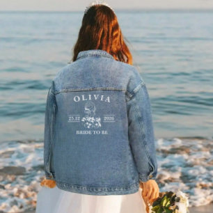 Chaqueta Vaquera Novia Por Casarse Nombre Fecha De Novia Personal
