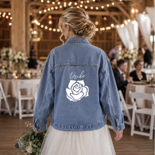 Chaqueta Vaquera Novia Rosa