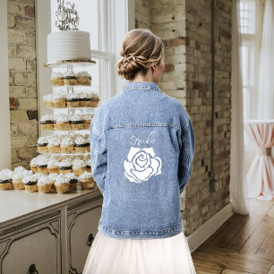 Chaqueta Vaquera Novia Rosa