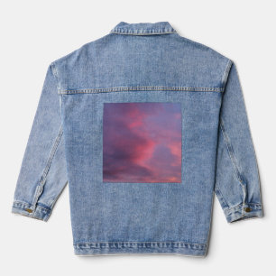 Chaqueta Vaquera Nubes Rosadas Azules