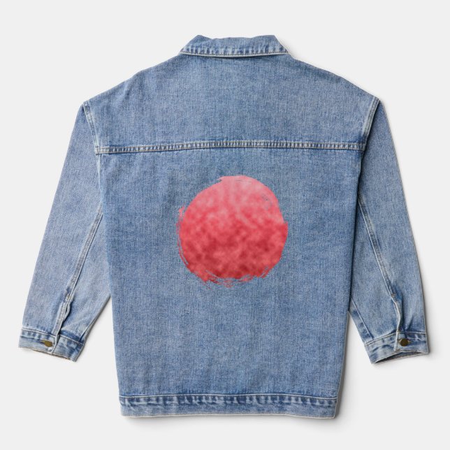 Chaqueta Vaquera Núcleo de rosa tranquilo (Reverso )