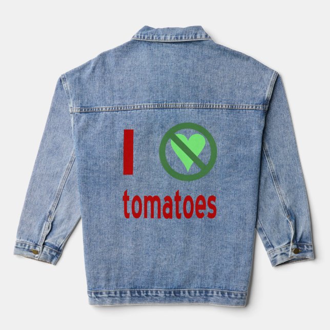 Chaqueta Vaquera Odio los tomates (Reverso )