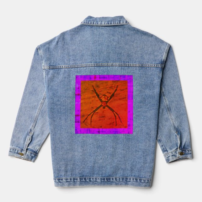 Chaqueta Vaquera Orb Weaver/Cry Here Purple, Denim Jacket (Reverso )