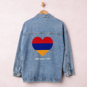 Chaqueta Vaquera Orgullo armenio con bandera de Armenia