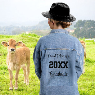 Chaqueta Vaquera Orgullosa madre de un graduado de 20XX
