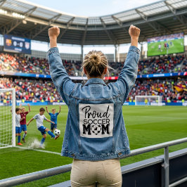 Chaqueta Vaquera Orgullosa Mamá de Fútbol Americano Día de Juego Es