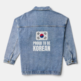 Chaqueta Vaquera Orgulloso de ser coreano