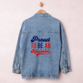 Chaqueta Vaquera Orgulloso de ser estadounidense